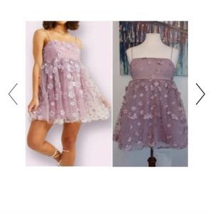 Purple Short Cute dress